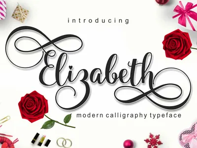 Elizabeth animation app bold branding brush covid19 font logo newfont typography web