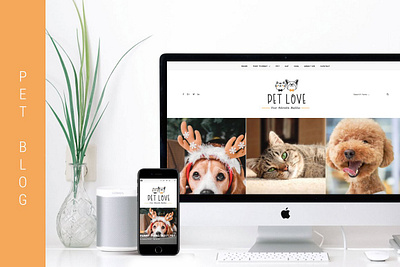 Pet Love - Animal WordPress Theme branding design landing page theme theme design ui web web design website wordpress