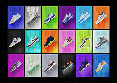 Nike Airmax Collection 2d design design art illustration art nike nike airmax sport