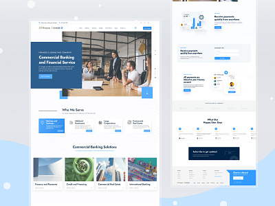 Bank Website Figma Template graphic design send receive money ui