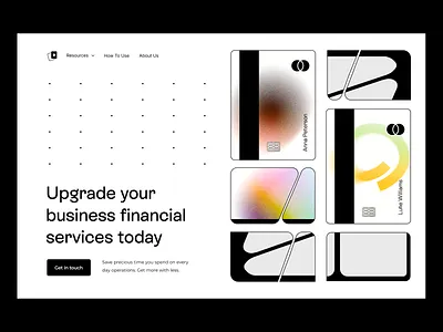 financial services: landing page b2b b2c banking clean design finance finance website financial fintech fintech landing page illustration landing landing page minimal money payments site web webflow webpage