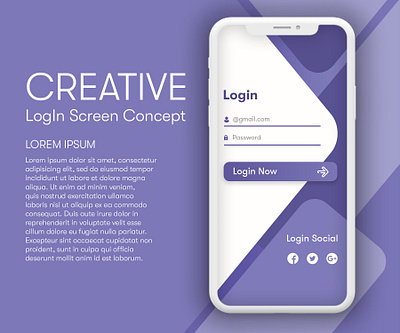 Mobile Application Login Screen design graphic design illustrator logo photoshop ui ux web webdesign website