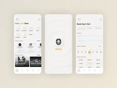 Gym App 2020 app app design branding creative design design dribbble exercise app fitness app graphic gym health app hello dribble logo mobile app neomorphic product design ui ux workout
