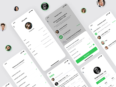 👋🏻 Intro - Get Introduced | iOS App for Social Networking app app design design interface ios ios app design iphone mobile app ui uidesign ux