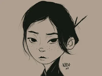 Little woman art digitalarts drawingart illustration procreate sketch