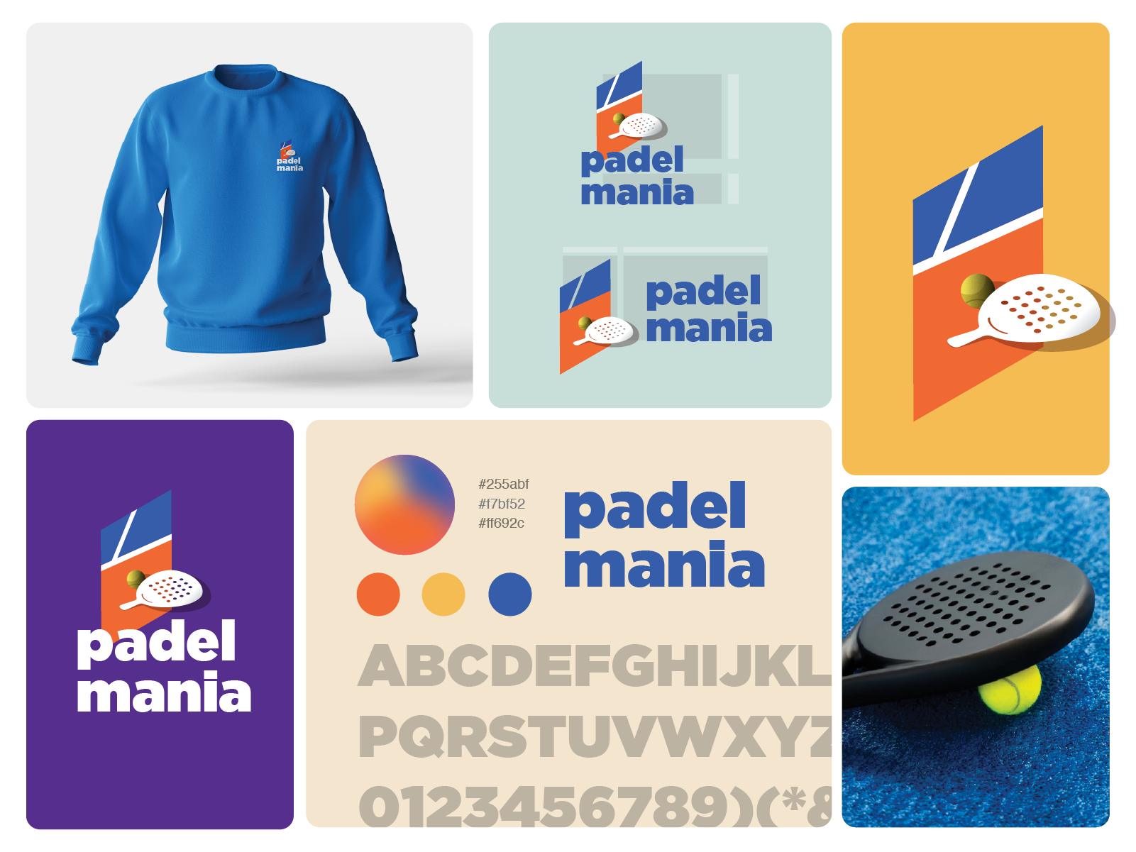 Padel Mania Logo 3d animation bahrain brand branding dubai graphic design illustration logo logos motion graphics padel tennis qatar sports uae ui