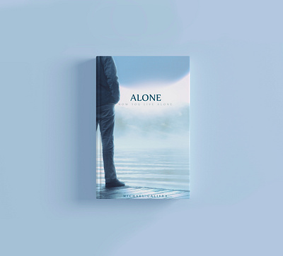 Alone Book Cover Design a man alone best designer book book cover design books branding cover design flat logo photo photoshop