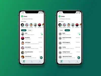 Redesign - Whatsapp Mobile App