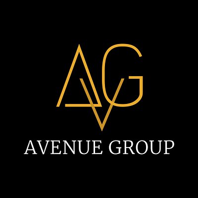 Avenue Group Logo branding clean concept design flatdesign graphicdesign hotel learningphase logo logodesign