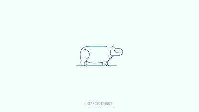 Hippopotamus alphabet animal animal logo brand identity design branding creative design design hippo hippocampus hippopotamus icon mark logo logo logotype