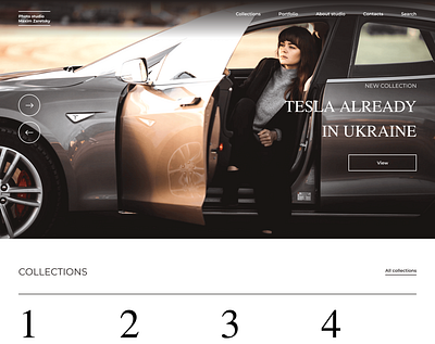 Photo Studio | Website concept design designer photo photograph site studio tesla ui ux website