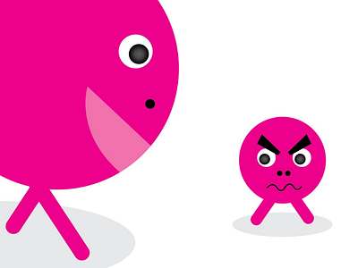 He's not happy angry art cartoon doodle illustration