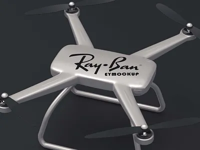 Free Cool Drone Logo Mockup download mockup logo mockup mockup psd mockups psd