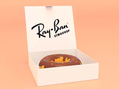 Free Donut Pastry Box Logo Mockup download mockup mockup mockup psd mockups psd