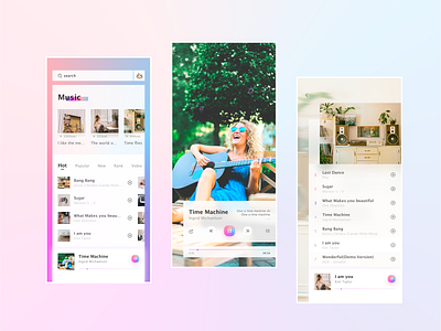 Music app 2020 design home illustration music music app music player ui