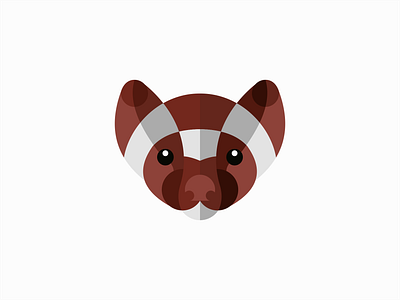 Weasel animal animals branding brown clean design elegant ferret geometric identity illustration logo mark modern premium professional sale vector vibrant weasel