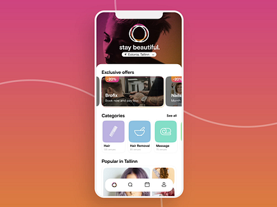 Oioni Application app app design beauty booking cosmetology mobile app product design startup ui ui ux user interface ux