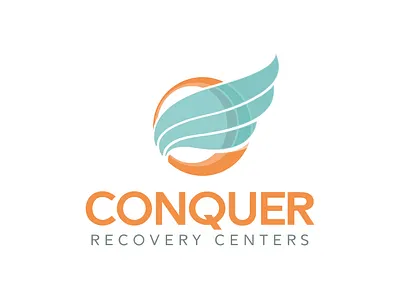 Conquer Recovery Centers branding design logo vector