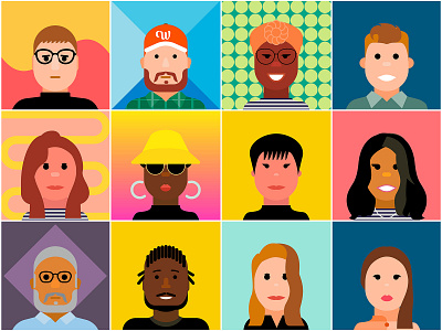 Adobe MAX Avatar Creator adobe adobeillustator adobemax color graphic illustration people vector
