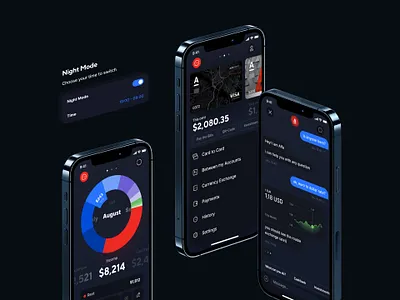Alfa-Bank | iOS App app apple bank black card dark app dark ui ios minimal mobile red ui ux