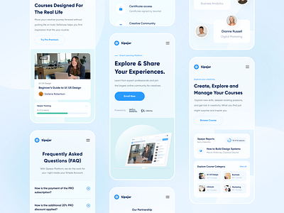 Sipejar - Responsive app blue branding clean course design designer education elearning landingpage learning responsive responsive design skill ui uidesign ux uxdesign web design website