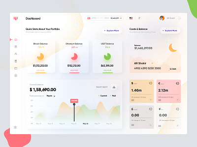 Crypto portfolio manager dashboard UI concept admin admin interface admin panel admin theme admin ui analytics bootstrap bootstrap admin crypto dashboad dashboard dashbroad graph grid portfolio stats tailwind tailwind admin tailwind ui user dashboard