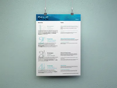 DIVE poster (back) design illustration poster design visual identity