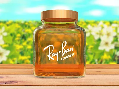 Free Jar Honey Glass Logo Mockup download mockup mockup mockup psd mockups psd