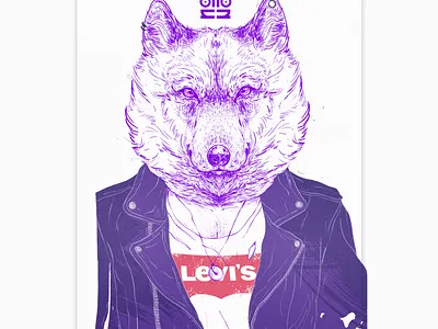 wolfie illustration photoshop