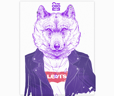 wolfie illustration photoshop