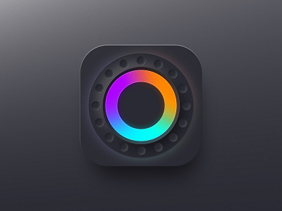 Jog Icon for DJ app app app store circle colors dj game icon icon design jog music neomorphism