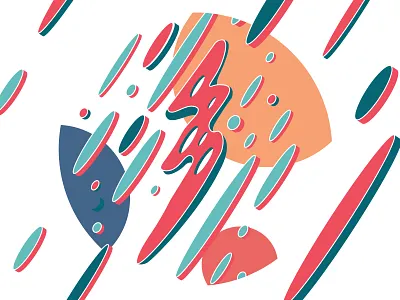 Thunder pattern - Digital Illustration abstract art colorful composition detail digital digital art illustration illustrator pattern pattern a day poster print