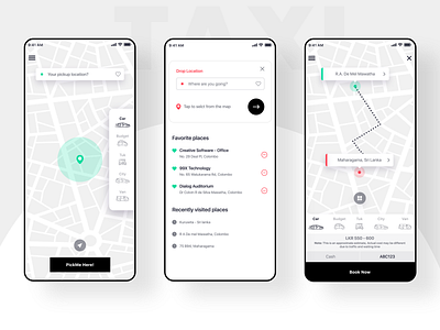 Taxi Booking App app cab booking cab booking app design illustration taxi app taxi booking app travel travel app ui ux