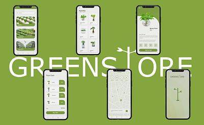 Plant App Design app app design buy ecommerce ecommerce design green minimalism plant shopping ui