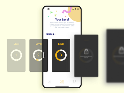 Training App for Psychotherapy app app ui design health app ios app medical app progress psychotherapy training app ui