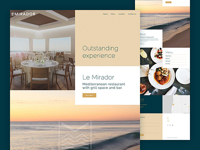 Landing page Le Mirador landing page website