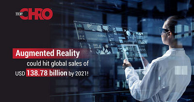 Augmented Reality could hit global sales of USD 138.78 billion!! augmented reality hr technology at workplace hr transformation millennials workforce modern workplace talent development technology