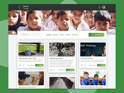 Charity App - Website app design online platform ui ux web website