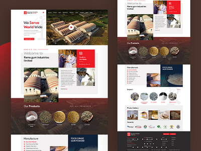 Industries Website Design banner design homepage landing logo page ui website