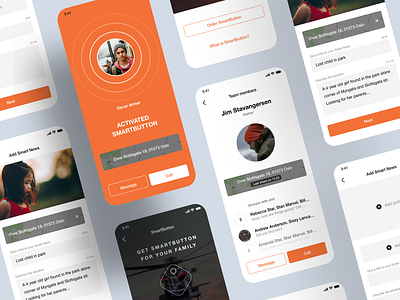 SmartHelp app design ios mobile product design ui ux web