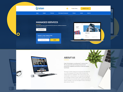 Urban Technologies business design ui ux web website design