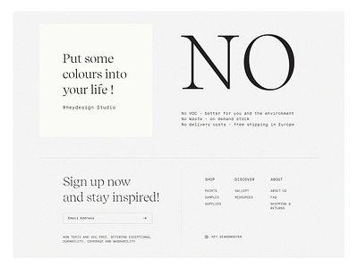 Minimalist Typography black white clean design design grey heydesign minimalist page layout typography ui ui design ux website design