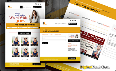 Job Advertisement Web Site UI Design job application ui uidesign uxdesign webdesign