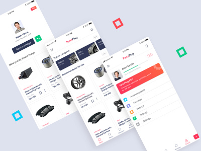 Auto Parts Shop app 2020 design apple auto ios shop ui ui kit