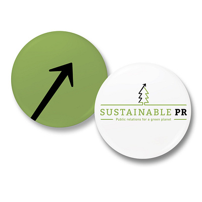 Sustainable PR promo buttons arrow brand branding button buttons design economic environment graphic design green growth logo nature pin pins pr public relations sustainability sustainable tree