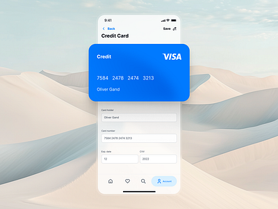 Credit card setting — Appetite UI app application card credit card ecommerce mobile payment ui ux