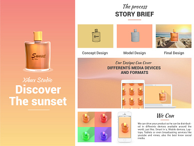 SUNSET FRAGANCE 3danimation animation animation design animations blender3d blenderart blendercycles brandidentity branding branding concept branding design design graphicdesign industrialdesign product design