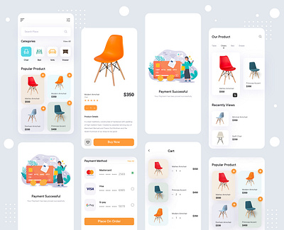 Furniture shop app design app design application branding chair clean clean ui ecommerce ecommerce app ecommerce design ecommerce shop furniture furniture store furniture website minimal mobile ui product simple ui uiux