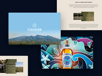 Cihuatán Website rum spirit spirits webdesign website website concept website design