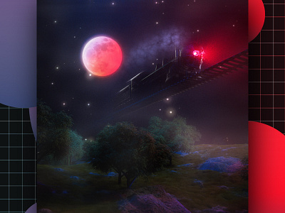 Ghost Train 3d 3d render branding c4d cinema 4d design ghost halloween illustration octane october render train visual design